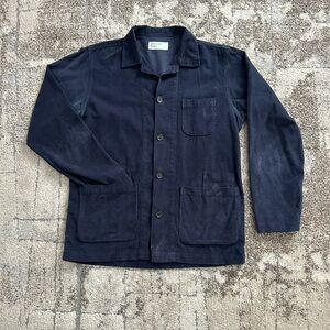 Universal Works Corduroy Work Jacket – Navy – Size (add size)